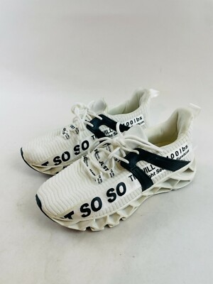 Just So So Shoes, Womens 37, White Running Sneaker Athletic Non