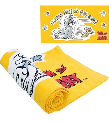 New Tom And Jerry Cartoon Beach Beth Pool Towel Gift Comic Cat Mouse Movie 28x58