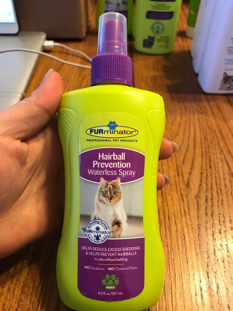 Furminator hairball prevention 2025 waterless spray for cats