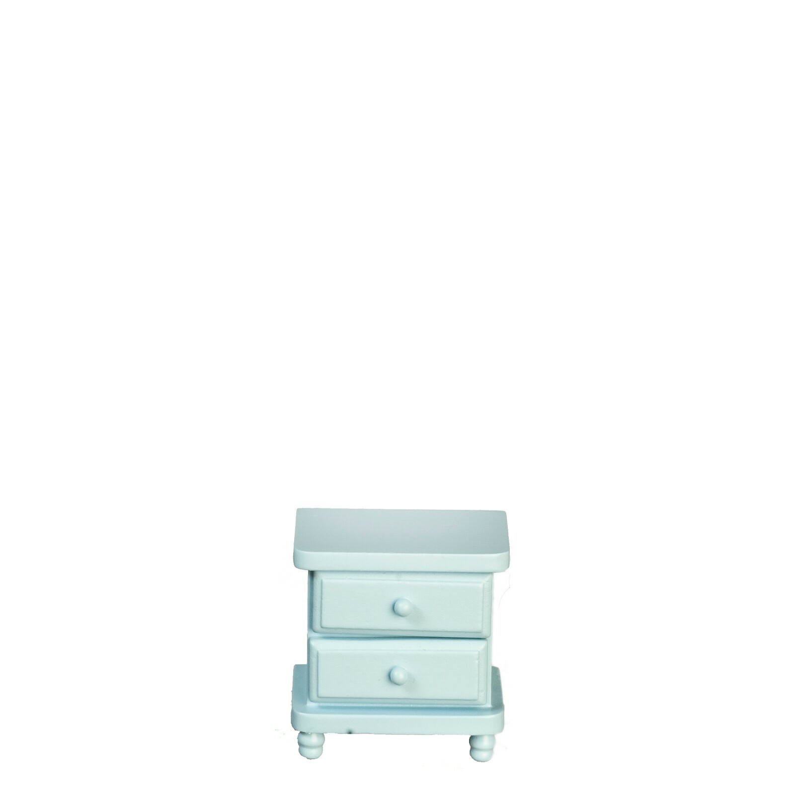 Dolls House Bedside Drawers Blue Bedroom Furniture Miniature 1:12th Scale