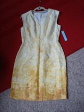 NWT $159 Antonio Melani Omirah Lemon Blossom Linen Dress Yellow Ombre Sz 6 NEW