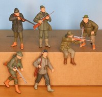 Preiser 45135, 45136, 45137, Spur G / MaßStab 1:22,5, JäGergruppe (6 St.)