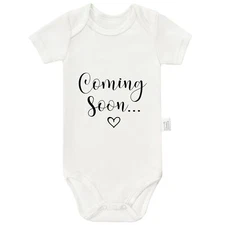 Baby Announcement Bodysuit Infant Cotton Romper 0-24 Months