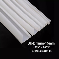 Silicone Rubber U Channel Edging Trim Seal Square U-Shaped Bumper Many Sizes