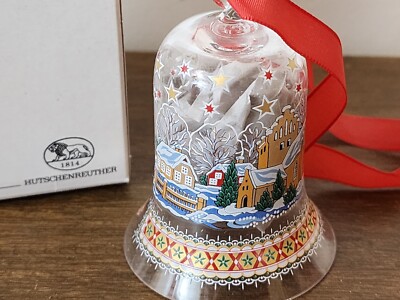 VINTAGE 1998-Hutschenreuther  Leeland  3'' Christmas Town Bell Ornament