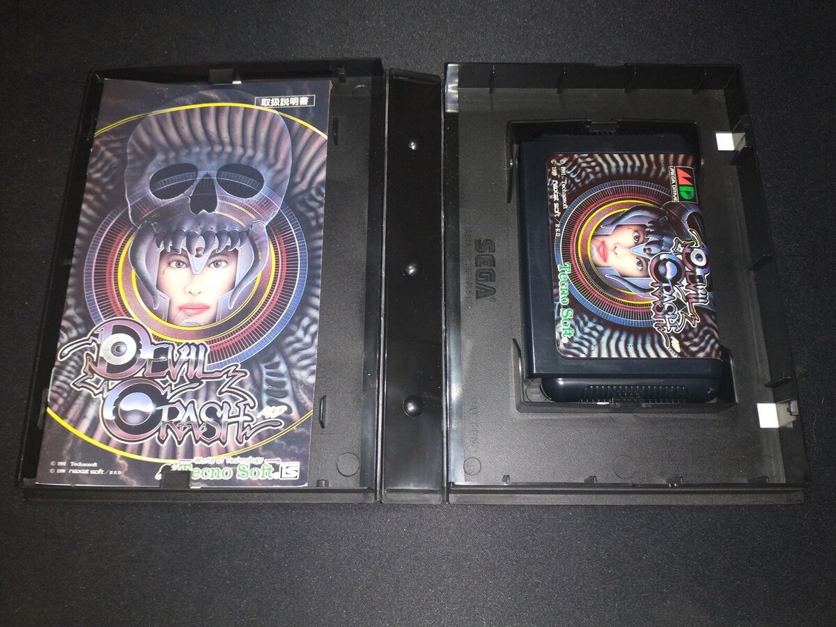 Devil Crash MD Sega Mega Drive Japan NRMT condition COMPLETE Devil Crash MD Sega Mega Drive Japan NRMT condition COMPLETE