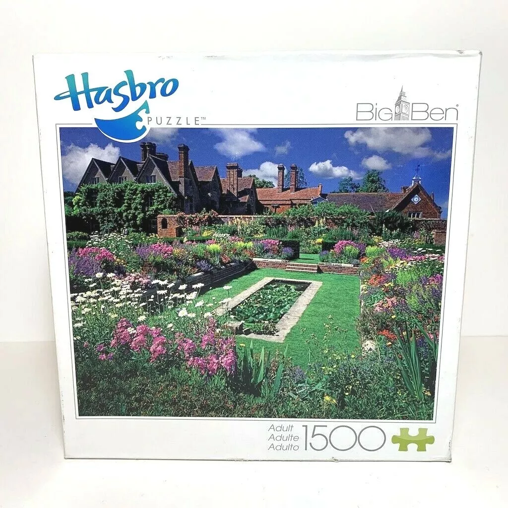 Hasbro Big Ben Puzzle 1500 Pieces, English Garden, New, Sealed