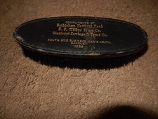 Vintage Wood Shoe Buffer or Clothes Lint Brush 1929, 95 YEARS OLD