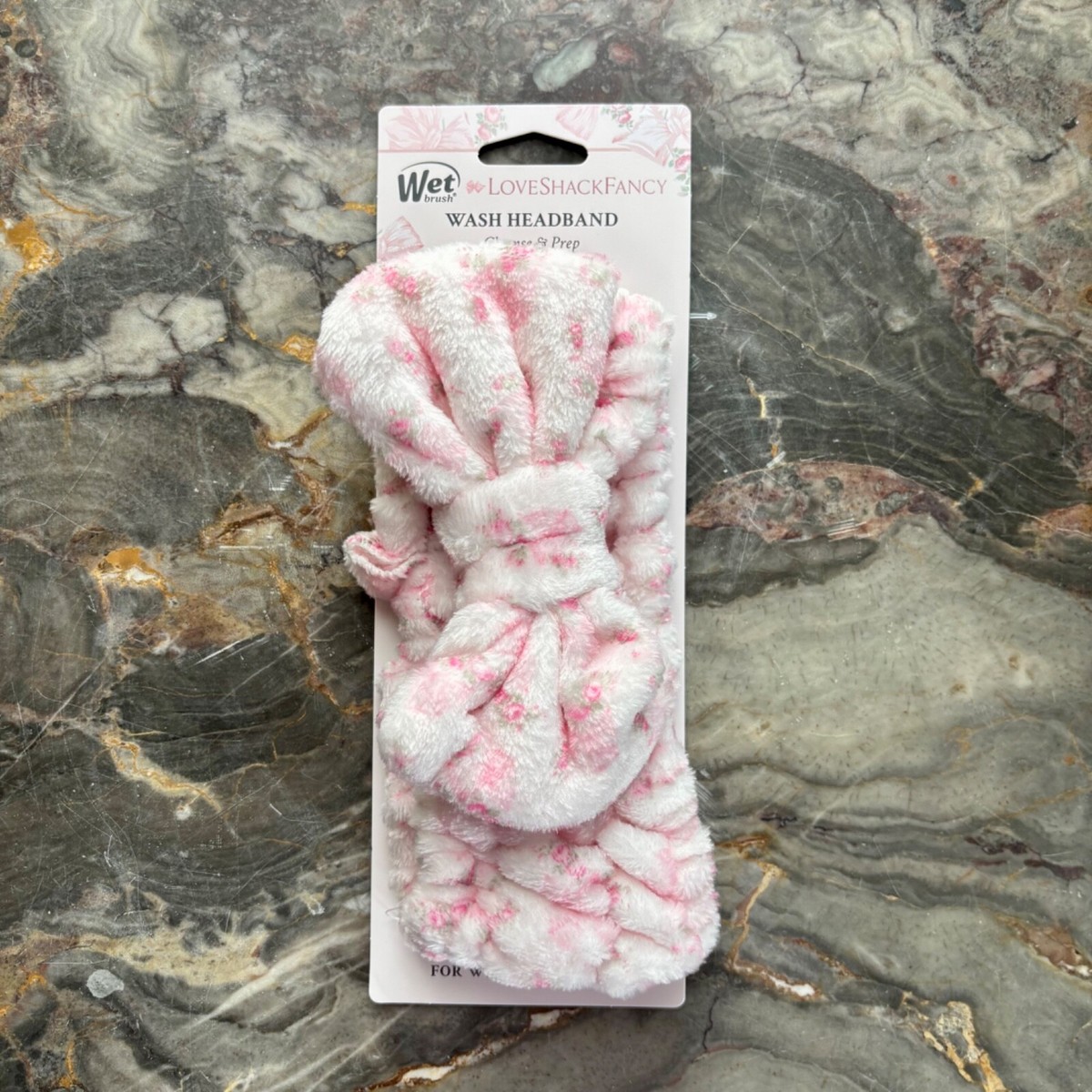 Goody Wet brush x LoveShackFancy Pink Wash Headband Wet Brush, Goody team up with LoveShackFancy for accessories  main image 2
