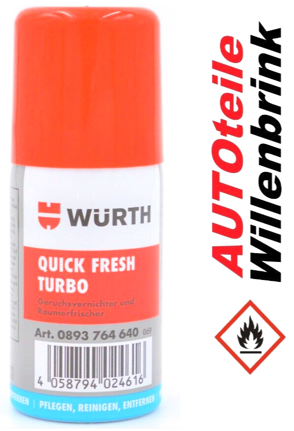 Würth Quick Fresh Turbo Geruchsvernichter Geruchsentferner Raumerfrischer