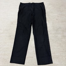 Dolce & Gabbana Straight Cotton Pants Black Men's 52 (34x30.5") Made In Italy