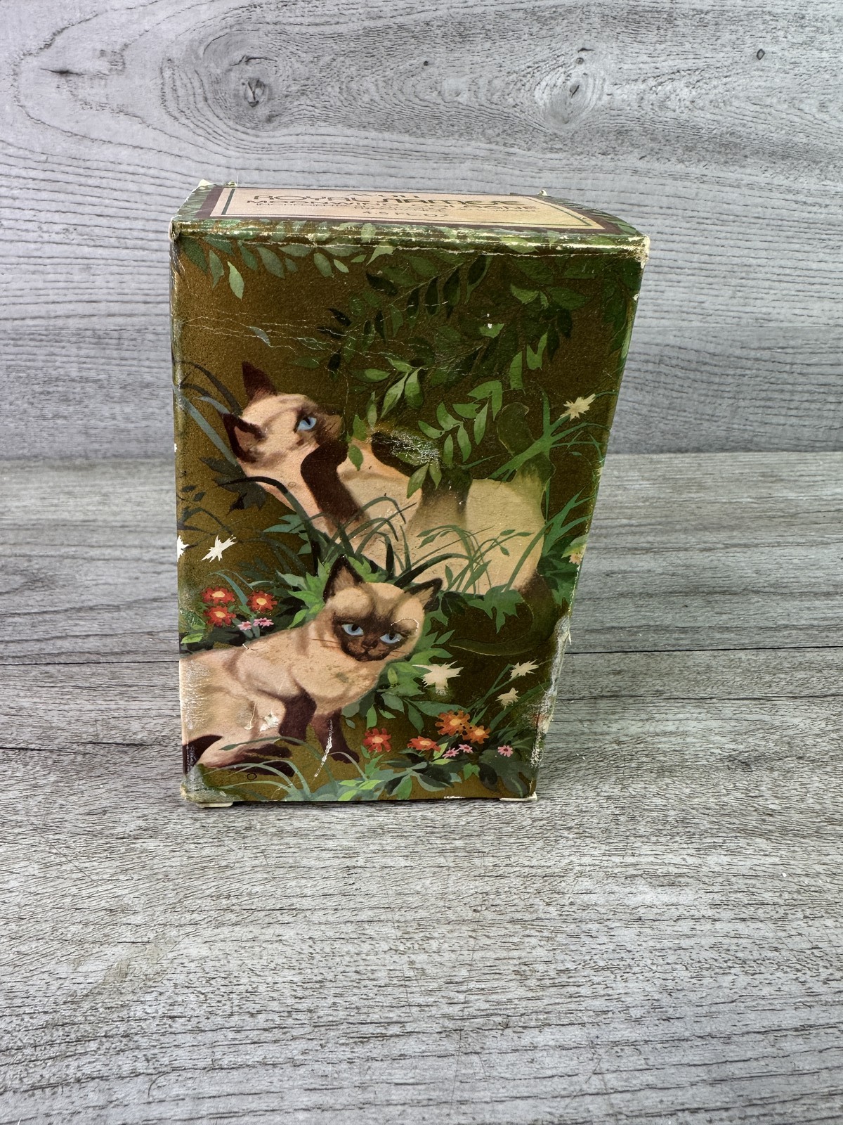 Avon Royal Siamese Moonwind Cologne 4.5 fl oz Vintage Cat Bottle Empty w/Box