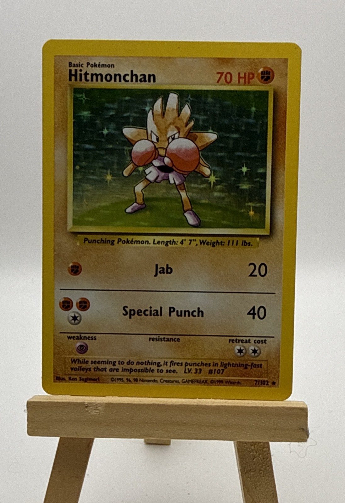 Hitmonchan 007/102 Base Set Holo