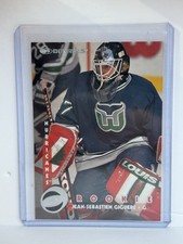 Jean-Sebastien Giguere Rookie + Kay Whitmore Top Prospect Goalie Card Lot NHL. rookie card picture