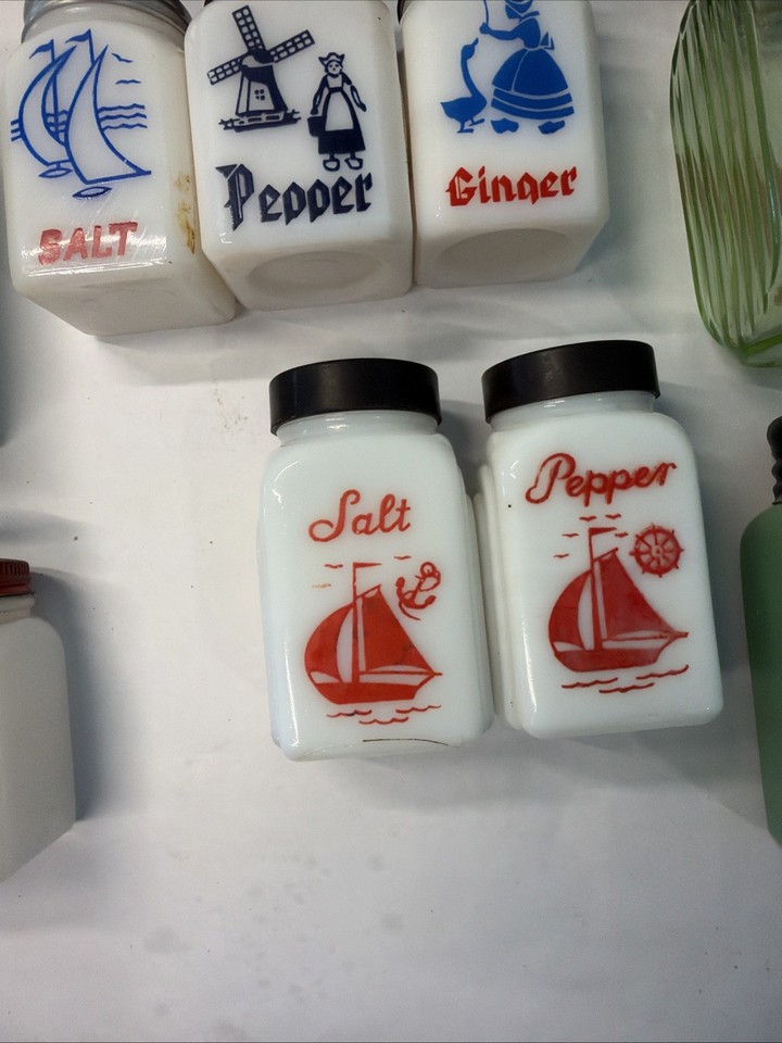 Salt Labble Vintage And Antique Salt, Pepper, And Spice Shakers Art Deco 1900s | eBay
