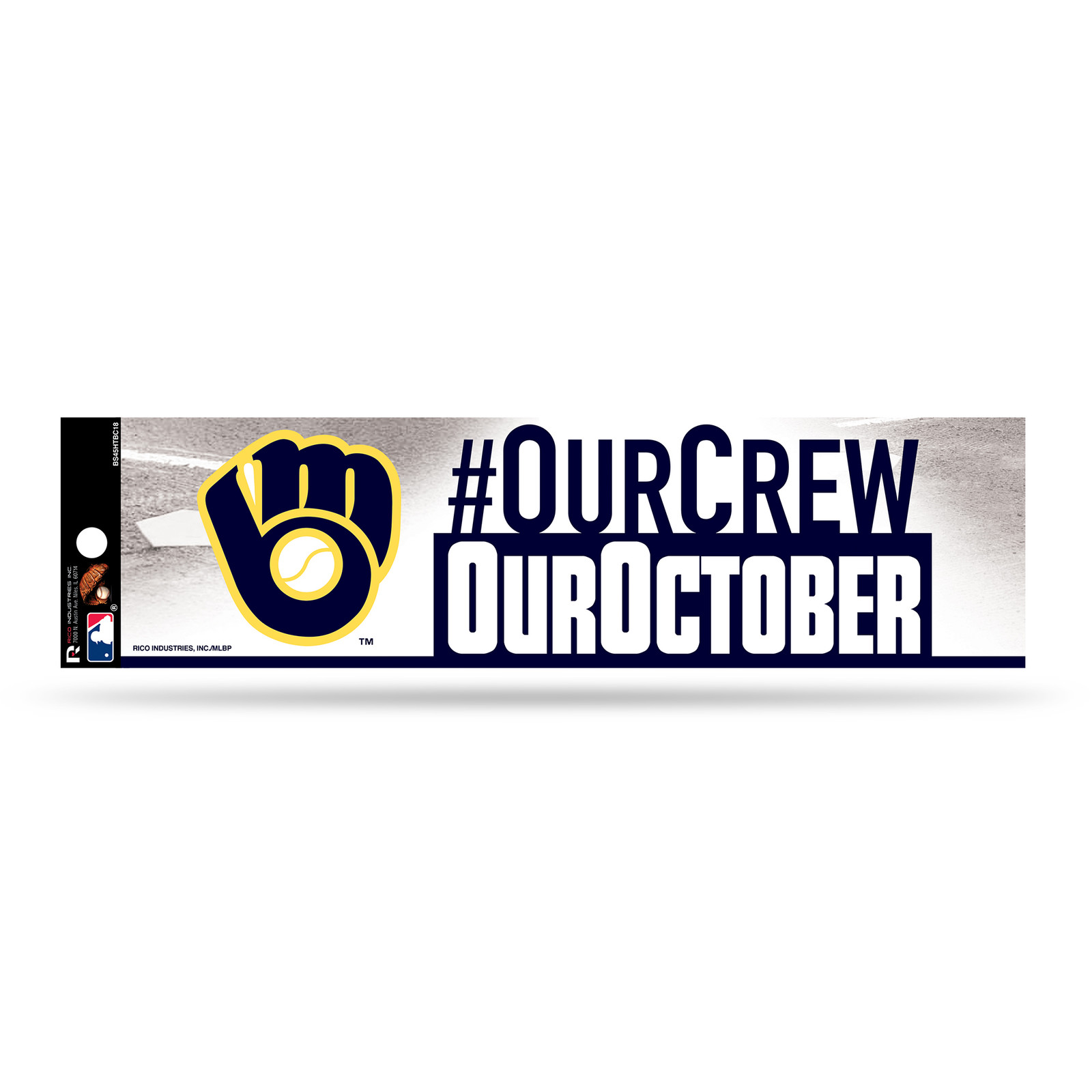 Milwaukee Brewers - наша команда наша октябрьская наклейка на бампер 1690₽