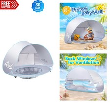 Elegant Silver Baby Beach Tent - Instant UV Protection and Waterproof Shade Pool