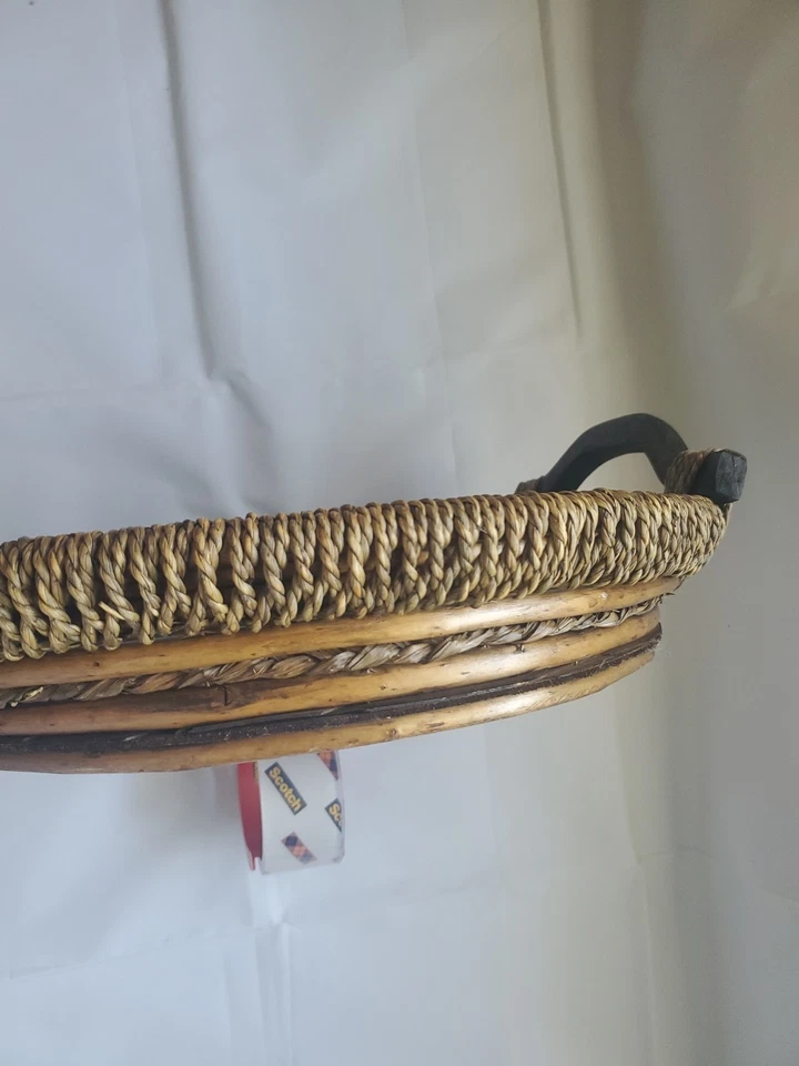 Bandeja para servir de ratán Foto 4 de 4