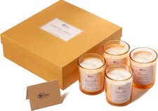 Scented Candle Set, Soy Wax Candles for Stress Relief and Home Decor, 4 x 3.5oz