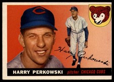 1955 Topps #184 Harry Perkowski EX Excellent Cubs DP                 ID:94127