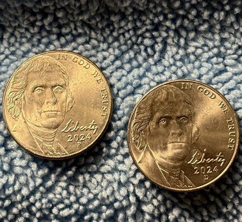 Photo of a 2024-P Jefferson Nickel from an eBay listing that sold on Jul 23, 2026