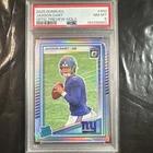 Panini Donruss Optic Preview-Holo Rated Rookie Jaxson Dart #400 PSA 8 Giants NFL