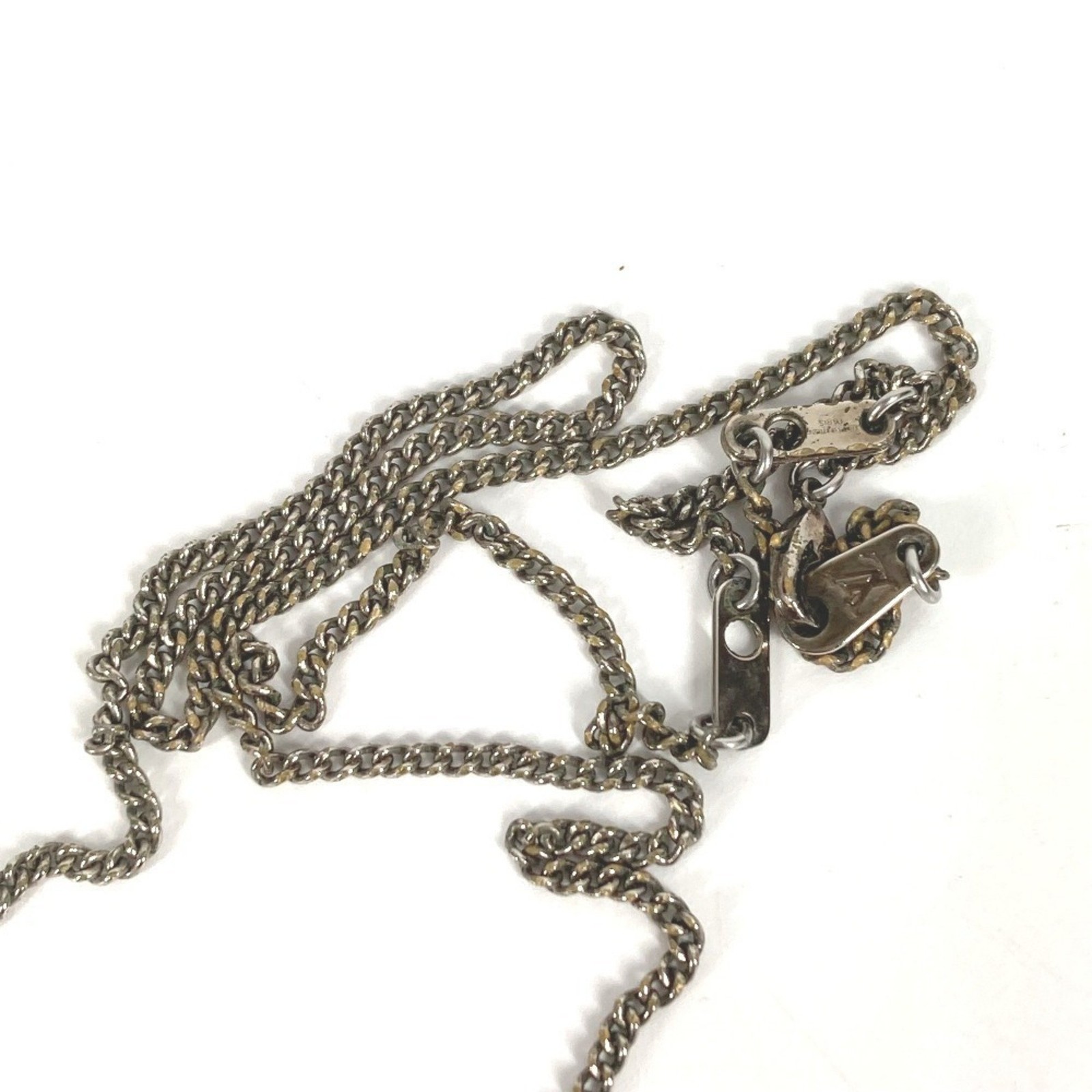 LOUIS VUITTON M63641 Monogram Eclipse Necklace Ch… - image 5