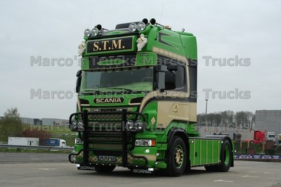 LKW Foto Scania R 730 Truck grün S.T.M. HOLLAND #n9qq
