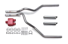 Cherry Bomb Extreme Dual Truck Exhaust Kit Chrome Tips 99-06 Silverado & Sierra
