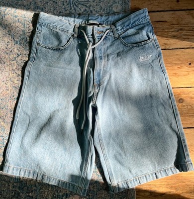 Jacker (wie Stüssy, Obey) Skater Baggy Short Jungen Herren blau Größe XS - TOP
