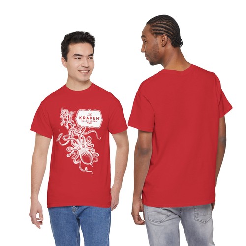 Kraken Spiced Rum Unisex Heavy Cotton Tee - Picture 88 of 88
