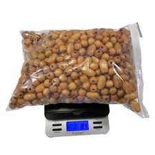 2lb 8oz Brown Wood Beads Bulk Lot Oval Round Polished Boho Crafting Mixed Shapes