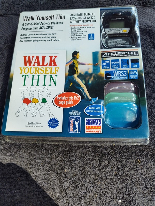 “Walk Yourself Thin” by David A Rives with an Accusplit AX120 activity pedometer