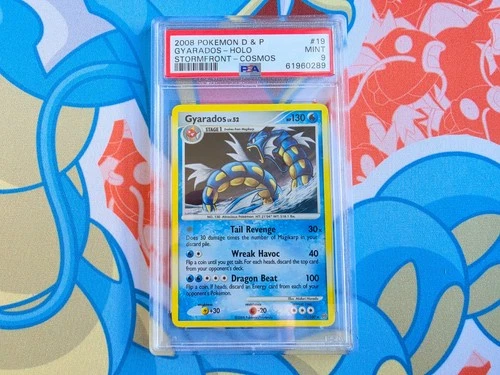Gyarados - 2008 Pokemon Diamond & Pearl Stormfront #19 - Cosmos Holo - PSA 9