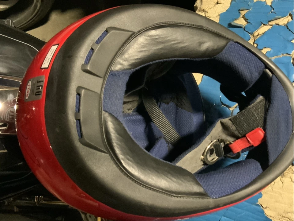 Vintage Ducati Made By  Bell GR1400 Full Face Street Helmet Snell 1995 . Red — 第 3/4 张图片