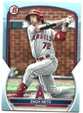 2023 Bowman #BP64 Zach Neto /499 Sky Blue Border Paper Angels Rookie