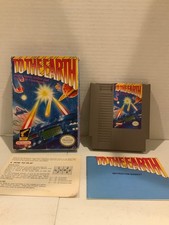 NES Nintendo TO THE EARTH Complete CIB Box Game