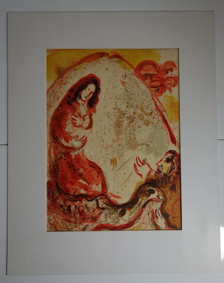 NACHLASS,Original Lithographie Marc Chagall 1959,Mourlot 242,Rachel - Bild 2 von 4