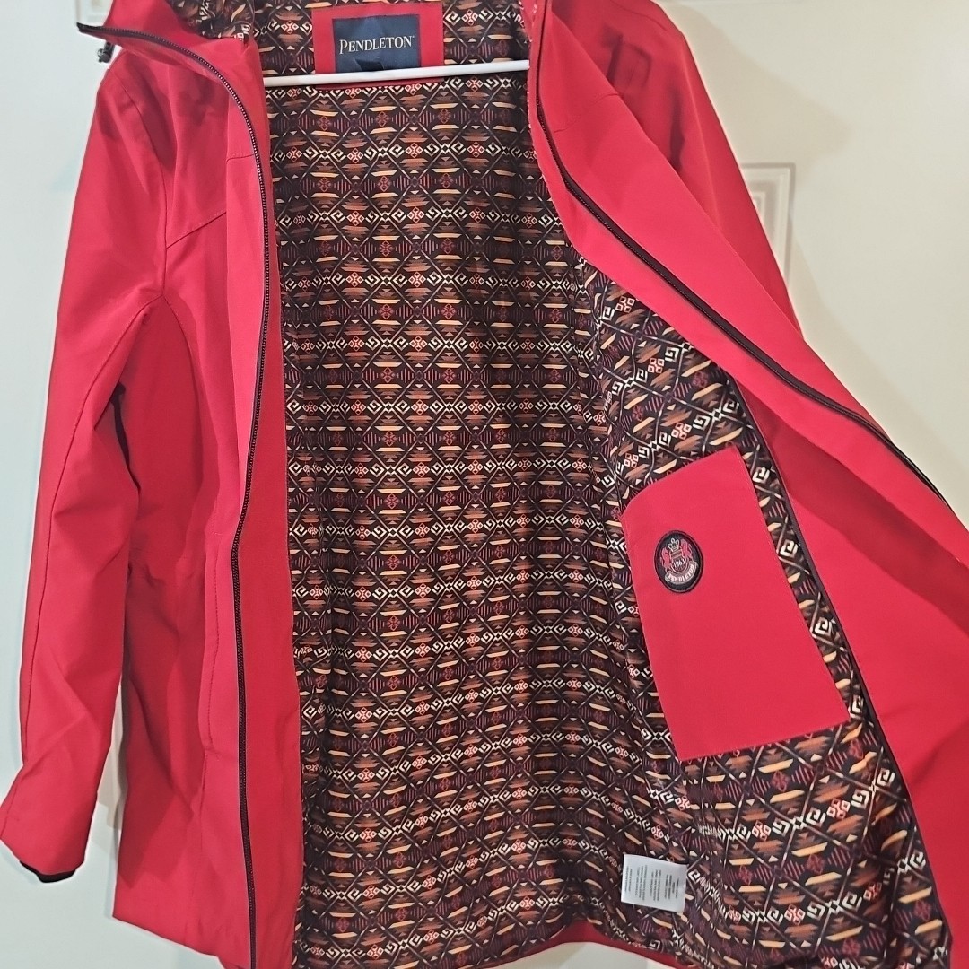 Pendleton Jacket Womens Size L Red Full Zip Butto… - image 10