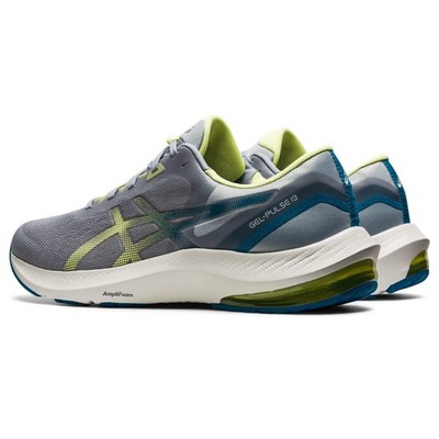 Size 11.5- ASICS Men's Gel Pulse 13 Sheet Rock/ Glow Yellow-1011B175-020