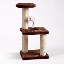 Árbol Rascador para Gatos con 3 Alturas, Raton Colgante Poste Arañador de Gato