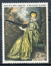 🦬Timbre France N°1765 - Luxe ** - La Finette (Watteau) - MNH** - 1973🦬
