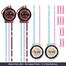 4 PCS 3156 3157 Bulb Socket Light Socket Wire Harness Pigtail