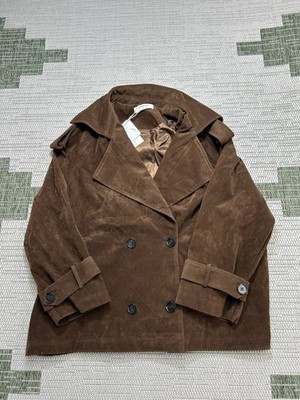 Commense Jacket Womens Small Brown Peacoat New