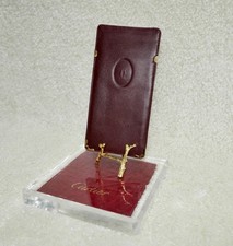 Authentic Cartier Genuine Soft Leather Case Sunglasses Eyeglasses Glasses Pouch,