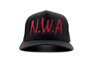 NWA Hat Black Westcoast HipHop Cap Perforated Trucker Hat Snapback Eazy-E