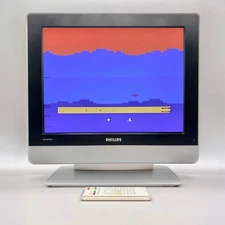 Philips 20PF5120/28 20" LCD HDTV Retro Gaming Monitor w/ Remote & Adapter Tested