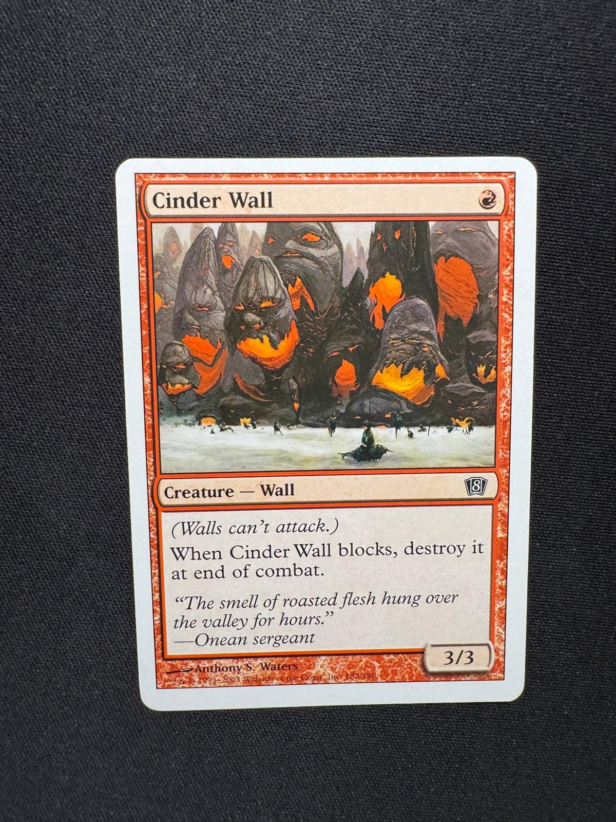 CINDER WALL 8th Edition - Magic: The Gathering - LP
