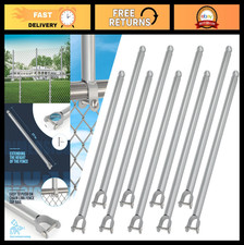 9 Pack Galvanized Chain Link Fence Extensions, 25.2'' Height, Dog Privacy Extend