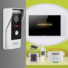 HOMSECUR 7" HD Video Door Phone Call Intercom With Electrical Lock Night Vision